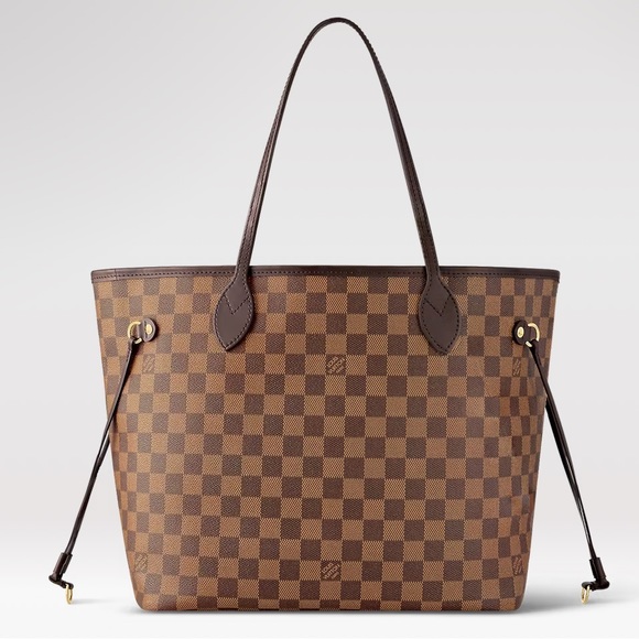 Authentic LV Neverfull Damier MM Cherry Used - Picture 1 of 13